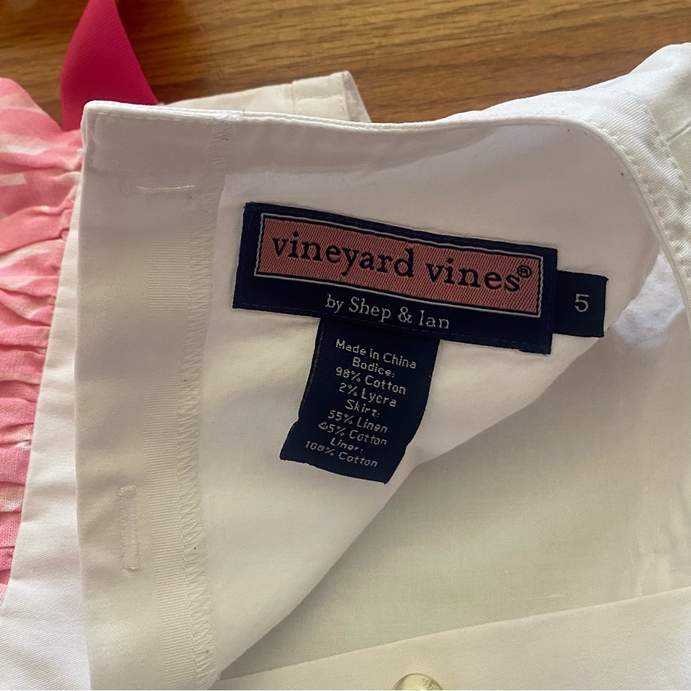 Vineyard Vines Linen-Cotton Floral Dress with Removable Sash - Picture 6 of 6